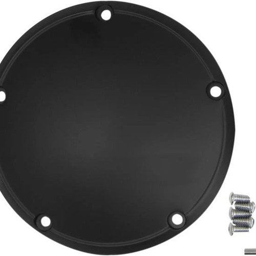 DS Domed Derby Cover Flat Black Harley Davidson 145460