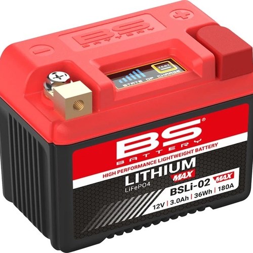 BS Battery Lithium Max Battery BSLI02 Max #360115 for Kymco/Aprilia/Honda