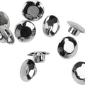 HardDrive Handlebar Clamp Plug Cap 0.25" Hex Chrome 10-Pack