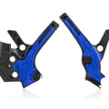 Acerbis X-Grip Frame Guards Black/Blue #2736381004 fits Yamaha YZ65 2018-2025