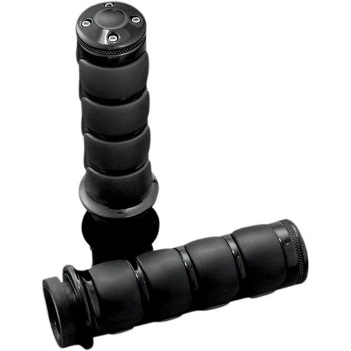 Kuryakyn Iso Grips For Dual Cable Throttle Black #6320 Harley Davidson