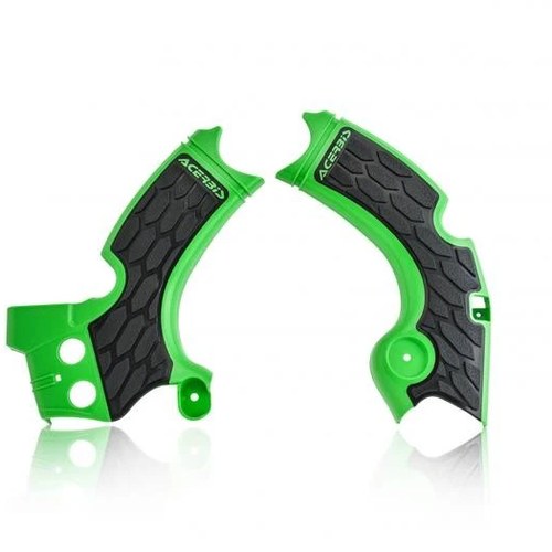 Acerbis X-Grip Frame Guards Green/Black fits Kawasaki KX250F 2015-2020