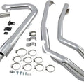 Cobra True Dual Header Pipes Chrome #6257 Harley Davidson