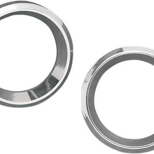 DS Instrument Gauge Bezels 2" Chrome Harley Davidson #144255