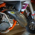 P3 Carbon Fiber Pipe Guard Black #101022 KTM/Gas/Husqvarna 50 SX 2024-2026