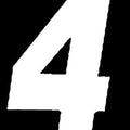Dirt Digits Super X Numbers 6" White #4 3-Pack