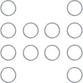 James Pushrod Tube Washers Lower 20-Pack #JGI-6737 Harley Davidson