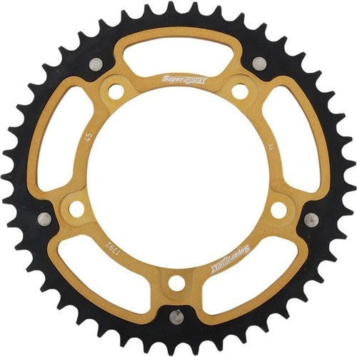Supersprox Stealth Rear Sprocket 525 45T Gold RST-1792-45-GLD for Suzuki/Triumph