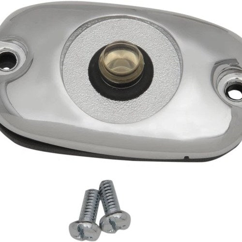 Drag Specialties Rear Brake Master Cylinder Cover Chrome #174025 Harley Davidson
