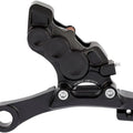 Arlen Ness Tech 6 Piston Rear Brake Caliper with Mounting Bracket Black #02-303