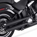 Vance & Hines Pcx Twin Slash Dual Slip-On Mufflers Black Harley Davidson FatBoy