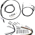 Burly Handlebar Cable/Line Kit for 16" Ape Hangers Black #B30-1014