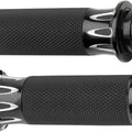 Arlen Ness Deep Cut Fusion Grips Black #07-319 Harley Davidson