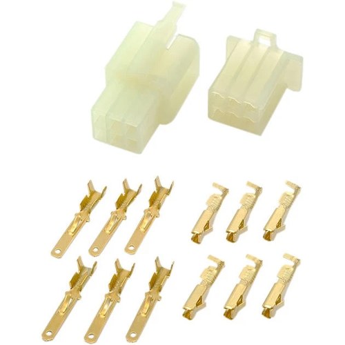 Shindy Water-Resistant Motorcycle Wire Connector Set 6-Pin