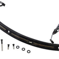 Custom D. Windshield Trim w/ LED Turn Signals Chrome Non-Sequential CD-WT2-05-C