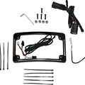 Custom Dynamics LED R/T/B Radius License Plate Frame Black #TF05-BCM4-B