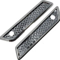 Covingtons Diamondback Saddlebag Hinge Covers Chrome #C3010-C Harley Davidson