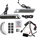 Custom Dynamics LED Saddlebag Dual Color Latch Lights Chrome Smoke #CD-SBL-DC-SC