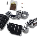 Kuryakyn Tour-Tech Trident Dually Adjustable Cruise Mounts Short Chrome