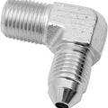 DS AN-3 Male x 1/8" Npt Male Union 90 Degree Chrome