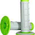 Renthal MX Dual Compound 1/2 Waffle Grips Gray/Green