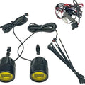 Custom Dynamics Universal LED Fog Lights Black Yellow