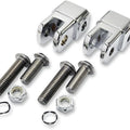 LA Choppers Male To Female Mount Footpeg Adapters Chrome