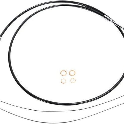 Magnum XR ABS Upper Front Brake Line Black/Chrome #SBC1401-68 Harley Davidson