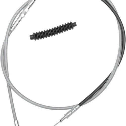 Drag Specialties Braided Clutch Cable 80" Clear Coated #211887 Harley Davidson
