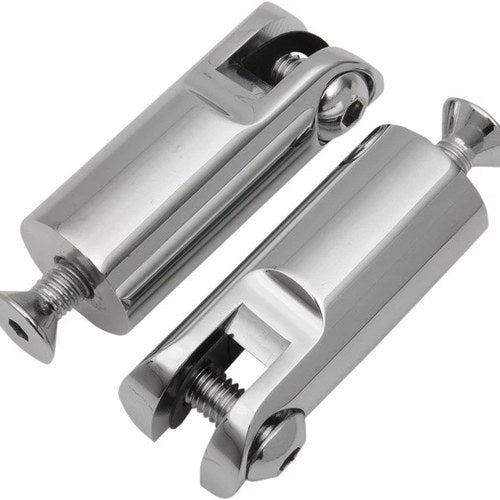 Accutronix Folding Footpeg Mounts Front 2-1/2" Chrome