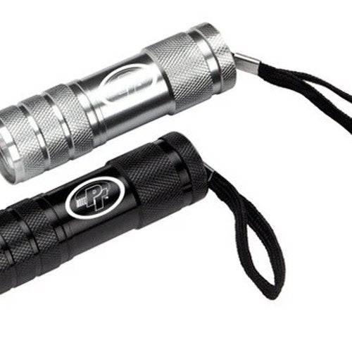 Performance Tool LED Flashlight Silver/Black 2-Pack