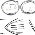 Burly Handlebar Cable/Line Kit for 18" Hangers w/ABS Stainless #B30-1163