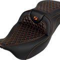 Saddlemen RoadSofa HC Seat Orange Stitch #284858 Harley Davidson