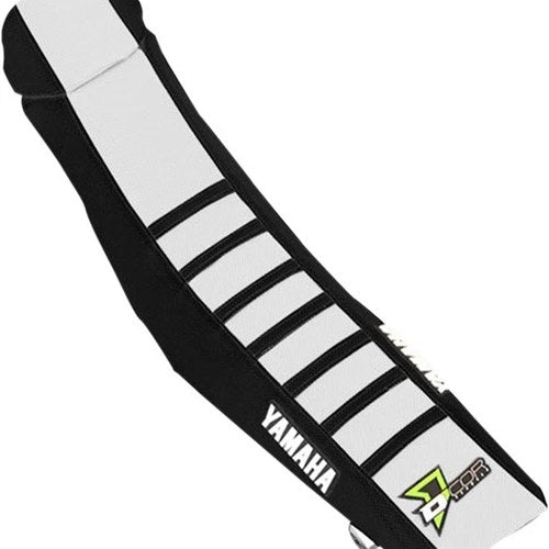 Dcor Ribbed Seat Cover Black/White/Black #30-50-128 for Yamaha
