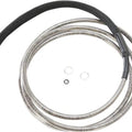 Drag Specialties Braided Hydraulic Clutch Line 76-1/8" +6" Clear Coated #211911