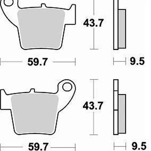 Braking CM44 Brake Pads #886CM44 for Honda Crf 250/CRF 450/CRF 150/CR125R/CR250R