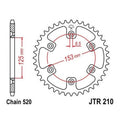 JT Steel Rear Sprocket 520 39T #JTR210.39 Honda CRF230L 2008-2009