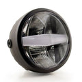 Koso GH-01 LED 5.75" Headlight Black Clear/White