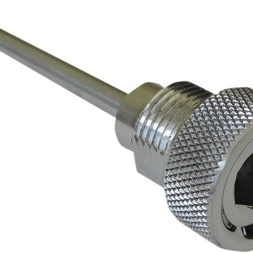 Accutronix Knurled Transmission Dipstick Chrome #TDS01-KC Harley Davidson