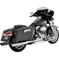 Vance & Hines Twin Slash Slip-On Exhausts Round Chr #16763 Harley Davidson