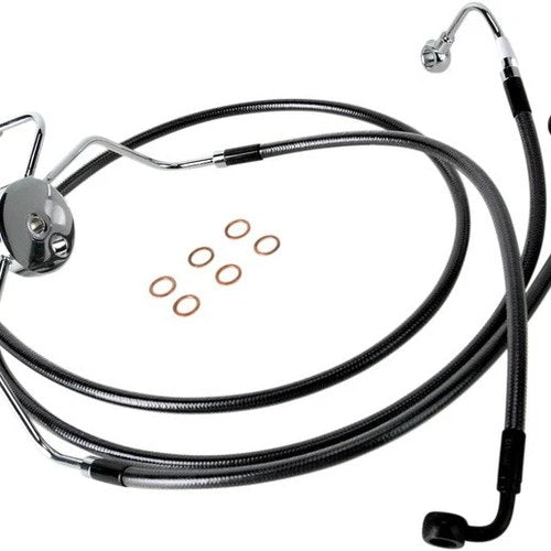 Magnum Black Pearl Designer ABS Lower Brake Line Kit #47010 Harley Davidson