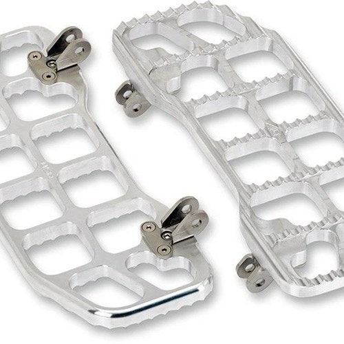 Joker Machine Serrated Floorboards Driver Raw #08-640-1 Harley Davidson