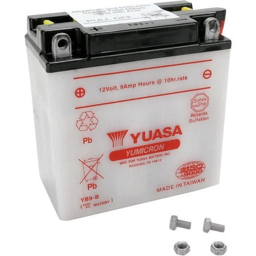 Yuasa Battery YuMicron Battery YB9-B for Honda/Kawasaki/Cagiva