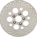 DS Stainless Drilled Brake Rotor Rear Harley Davidson 145223