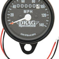 DS 2.4" Mini Mechanical Speedometer 2240:60 Black Face
