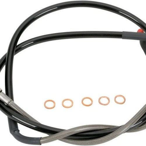 Moose Brake Line Front Stainless Steel Yamaha with Headlamp 125/250/400/426/450