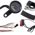 DS Mini Electronic Speedometer with Indicator Lights Kph Black/Black #1138766
