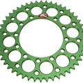 Renthal 420 Ultralight Aluminum Rear Sprocket 50T Green fits Kawasaki KX85/KX80