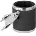 Kruzer Kaddy Leather Wrapped Perch Mount Cup Holder Chrome