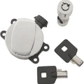Drag Specialties Side Hinge Ignition Switch with Fork Lock Chrome #1076586